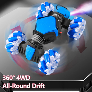 รถ RC 4WD 2.4ก. พร้อมกล้องไฟ LED วิทยุควบคุมด้วยรีโมตเซ็นเซอร์ท่าทางหมุนได้สตั๊นต์รถดริฟท์สำหรับเด็ก - Product Image 4