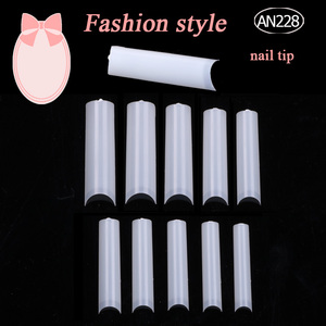 TSZS Newest ABS Clear Natural False Nail <strong>Tips</strong> Straight No C Curve Half Cover Nails <strong>Tip</strong> Extra Long 2XL Coffin Fingernails <strong>Tip</strong> - Product Image 5