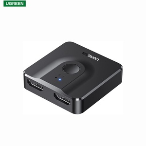 UGREEN CM217 Conmutador de 2 Entradas y 1 Salida, Conmutador Bidireccional de 2 Entradas y 60Hz con Divisor de 2 Salidas, Compatible con 4K y 3D, Divisor Bidireccional, 2 Unidades