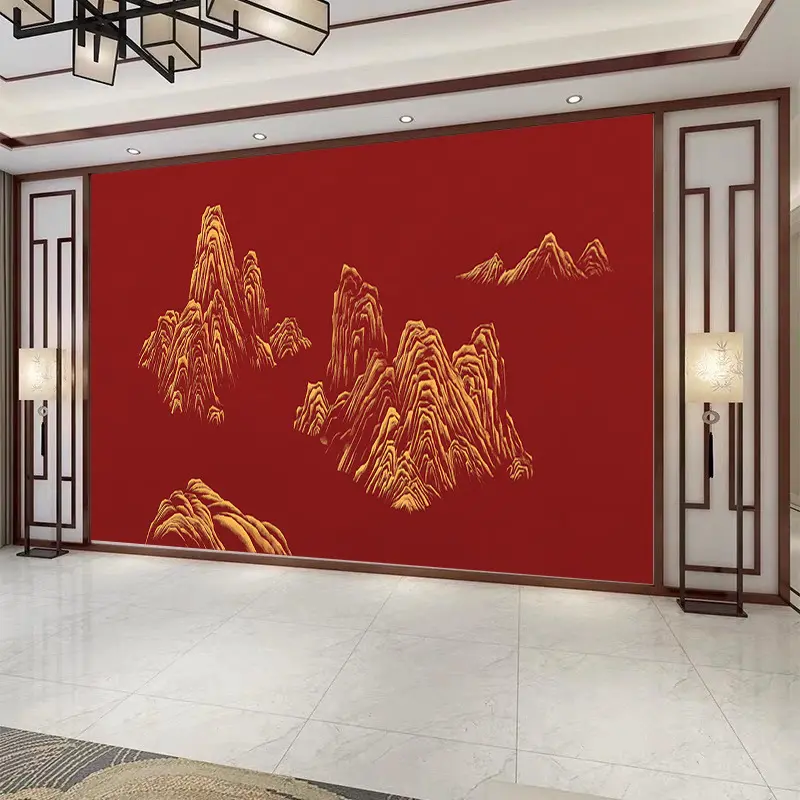 ТВ фон настенная живопись Новый Пейзаж спальня гостиная диван китайская настенная Ткань Фабрика