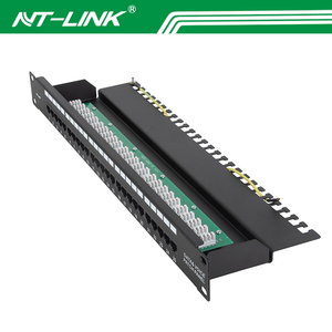 NT-P042 25端口6P4C RJ11 1U 19 "机架式语音电话3类电信配线架，带110/Kron/双IDC模块 - Product Image 3