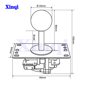 2-Player High Quality <strong>Arcade</strong> 30MM / 24MM Push Buttons and 5 Pin Joystick DIY <strong>Controller</strong> Kit for Win Dows and <strong>Raspberry</strong> <strong>Pi</strong> Games