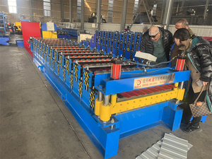 Tấm lợp Bảng điều khiển lạnh cuộn tạo thành máy Sri Lanka hình thang <span class=keywords><strong>hc35</strong></span> hồ sơ kim loại màu thép thép xây dựng cảm ứng - Product Image 4