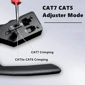 ชุดเครื่องมือย้ำ RJ45 CAT6พร้อมวงล้อชุดเครื่องมือ CAT5E CAT7 EZ - Product Image 5