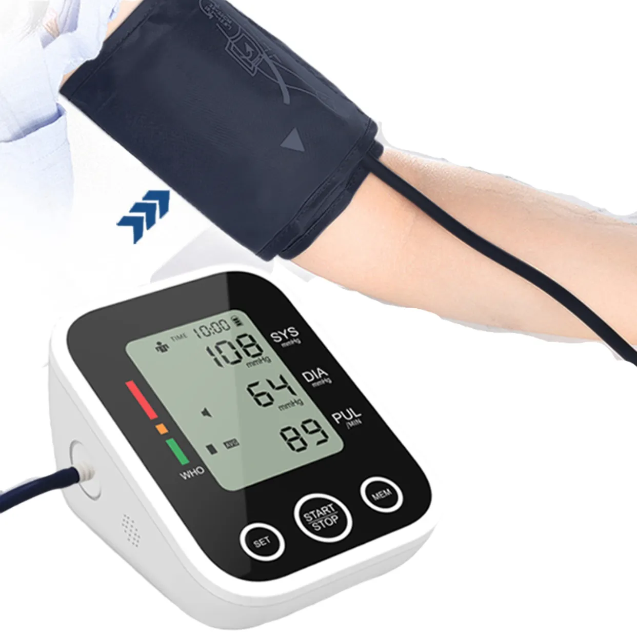 Тонометр для измерения артериального давления, сфигмоманомет на руку, цифровой прибор для измерения артериального давления