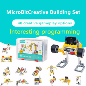 Microbit Extension Board <strong>Programming</strong> Building Block Robot Sensor Kit Graphical Teaching Aids With 48 Shapes - Product Image 2