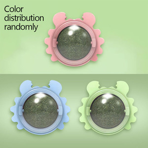 Juguete interactivo ecológico de plástico Catnip Snack Lollipop Wall Ball Cat con menta para gatos - Product Image 5