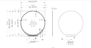 Display TFT rotondo 4 pollici di migliore qualità con Driver del pannello Touch CTP IC GC9A01resolution 240x240 piccolo pannello Display LCD - Product Image 3