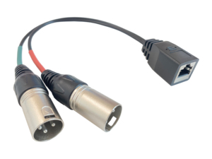 Kaliteli 8 inç çift xlr 3pin erkek tak rj45 adaptör jak kablosu - Product Image 4