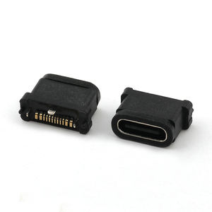 高品质16p防水USB C母连接器IPX7立式SMT型USB防水母连接器 - Product Image 1