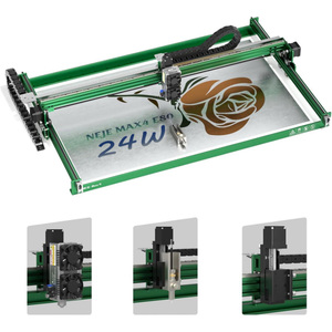 Neje Max 4 V2เครื่องแกะสลักเลเซอร์ E80สำหรับธุรกิจขนาดเล็ก750*460มม. ไดโอด DIY สร้างใน X Y Z A 4แกน - Product Image 3
