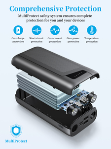 Popular <strong>Products</strong> 2025 Trending Original Factory Supper Capacity Built-in Flashlight 30000mAh Rechargeable Portable Power Bank - Product Image 5