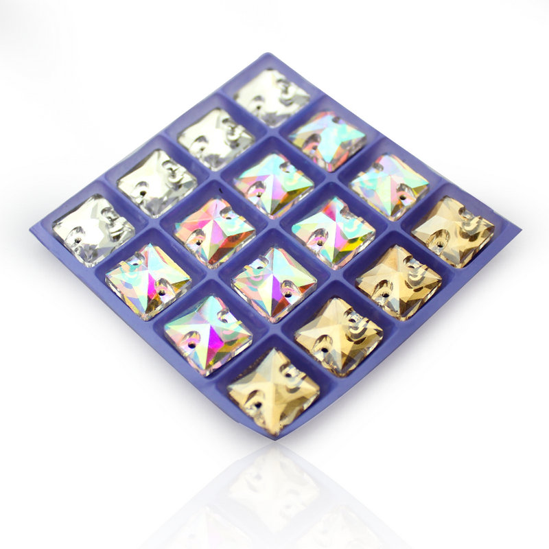 Blister azul costura Rhinestone