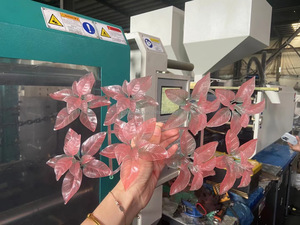 HAIJIANG çift renk/tek renk otomatik enerji tasarrufu yapay çiçek plastik enjeksiyon makinesi - Product Image 3