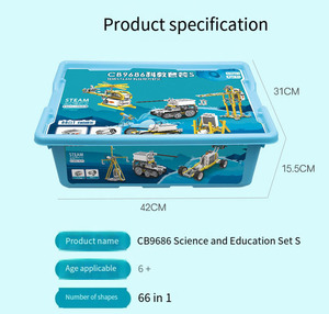 66-in-1 kök DIY APP kontrol Robot yapı taşı Set elektronik eğitici oyuncak tuğla çocuklar için bilim temalı Roboti - Product Image 3