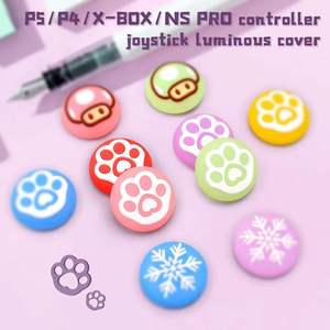 Empuñaduras de silicona para pulgar, cubierta de Joystick analógico para Ps5 / Ps4 / Xbox One, accesorios para controladores de juegos - Product Image 4