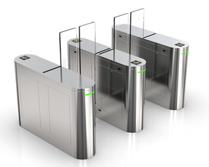 RFID <strong>Access</strong> <strong>Control</strong> <strong>System</strong> for Waist Height Retractable Arms Flap Barrier Turnstile Gate - Product Image 2