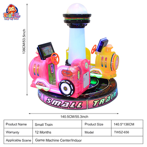 Sikke işletilen iki koltuk döner parça tren oyun alanı ticari eğlence makinesi çocuklar için - Product Image 4