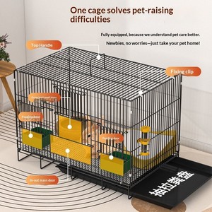 Cage pliable pour lapin, cochon d'Inde, chinchilla – Idéale pour petits animaux domestiques – Modèle intérieur avec bouton – Offre spéciale - Product Image 3