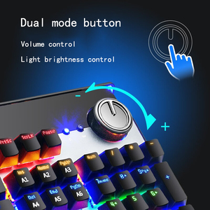 Tastiera meccanica cablata J30 tasti 104 retroilluminazione USB pulsanti di controllo multimediale illuminazione meccanica RGB tastiera da gioco - Product Image 4