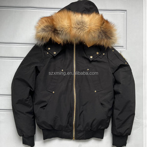 Palm Moose Custom <span class=keywords><strong>Puffer</strong></span> <span class=keywords><strong>Coat</strong></span> New 2024 Design Coats for Men Winter Clothes Canada Fur Bomber Jacket