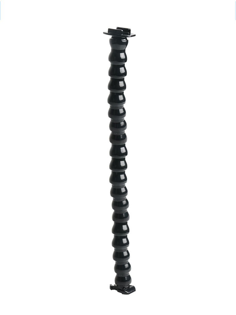 Brazo flexible de 45 cm + adaptador de 1/4" (negro)