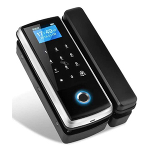 Doorplus Access Control Office Rahmenloses Glastür schloss Intelligenter Finger abdruck mit digitalem Bildschirms chloss für Glass chiebetür - Product Image 5
