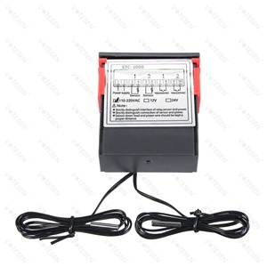 Controlador de Temperatura Digital Dual, Termostato de Salida de Dos Relés con Dos Sensores, DC 12V 24V AC 110V 220V - Product Image 5