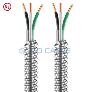 JZD CABLECUL C-SA güç kablosu 600V alüminyum zırh elektrik teli 10/2 10/3 12/2 AWG bakır Thhn naylon kılıf Metal MC kablo - Product Image 5