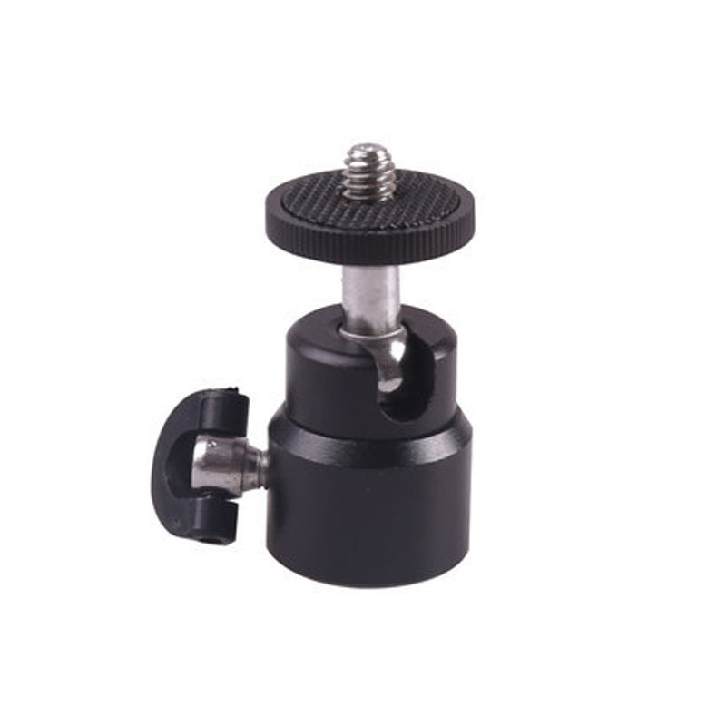 Flat-bottomed small tripod head