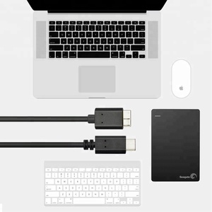 PVC siyah hızlı şarj kablosu USB 3.1 USB C mikro B 10 Pin kablo için sabit Disk sürücü veri kablosu - Product Image 3