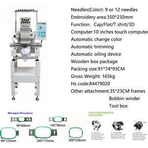 Verifizierter 3D-Druck 6-15 sechs Nadel Rand Rahmen Einzel kopf Puff Computer Programmierung Stick maschine ein Kopf Innovation - Product Image 2