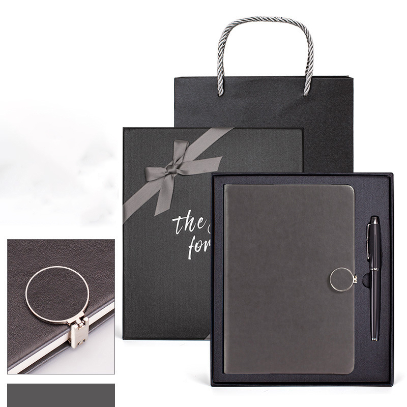 Gris foncé (Carnet + Stylo)