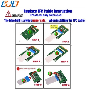 Mini <strong>PCI</strong>-E MPCIe Interface to 90 Degree <strong>PCI</strong> Express X1 Slot Adapter Riser Card with 30cm FPC Cable - Product Image 6