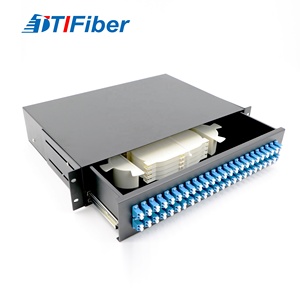 Factory Price 19 Inch Rack Mounted Fiber <strong>Patch</strong> <strong>Panel</strong> SC UPC 12 Port 24 Port Fiber Optic Termination Box Inside Fiber Adapter - Product Image 3