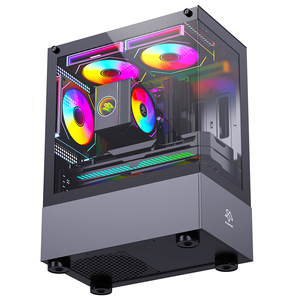 Kardan adam Premium mikro ATX orta kule oyun bilgisayarı vaka mükemmel inşa kalitesi ile Minimalist alüminyum PC şasi - Product Image 1