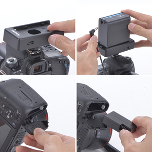 KingMa LP-E17แบตเตอรี่ Dummy พร้อมชุดแผ่นอะแดปเตอร์แบตเตอรี่ NP-F980D ถึง LPE17ระบบพลังงานแบตเตอรี่ Dummy สำหรับ Canon EOS RP 750D 80 - Product Image 5