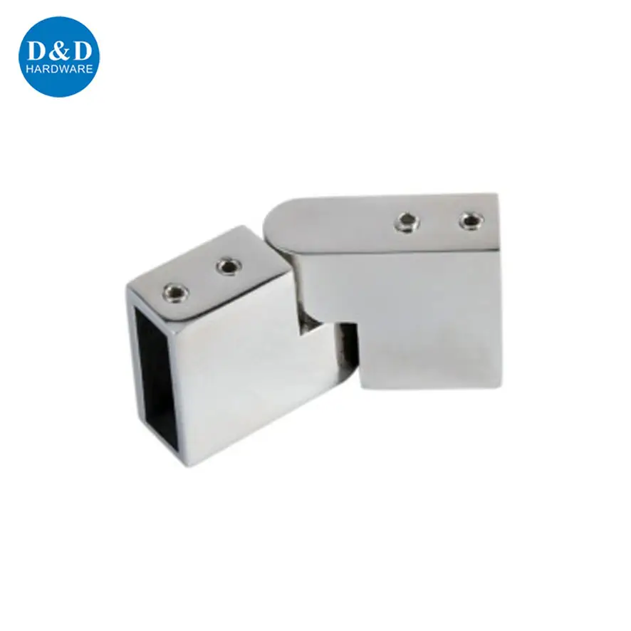 Accessoires de salle de bain pince en verre en acier inoxydable connecteur de tuyau support de main courante