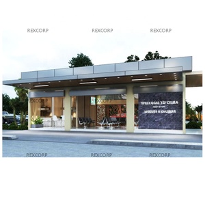Modular Stopover Terminal Steel Structural Smart Parking Highway Stopover Station Expressway <strong>Service</strong> Area in Puerto Rico - Product Image 2