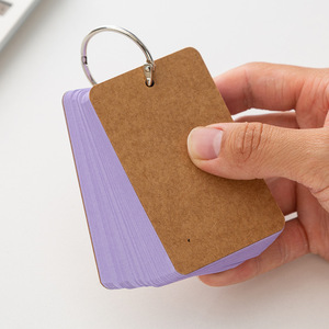 Pocket <strong>Mini</strong> Notebook <strong>Diy</strong> Blank Color Iron Ring Handwriting Hard Blank Word Card Loose-leaf <strong>Book</strong> Memory Card <strong>Book</strong> - Product Image 4
