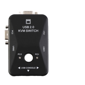 热卖2端口VGA USB KVM开关分离器自动控制器键盘鼠标打印机Up 1920年 * 1440