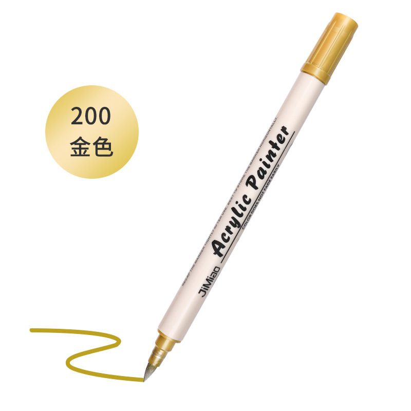 ปากกาอะคริลิกสองด้านสีทอง