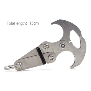 134x89mm leo núi phụ kiện tồn tại móc Claw cây Rock bánh vật lộn túi công cụ gấp an toàn rơi bảo vệ trọng lực móc - Product Image 5