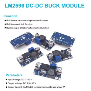 LM2596 LM2596S DC-DCステップダウン可変ボルトレギュレータ入力3.0-40V出力1.5-35V調整可能バックコンバータ電子 - Product Image 3