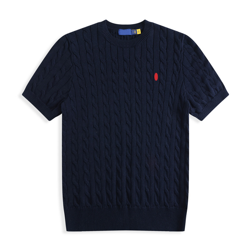 Solid Royal Blue With Red Pony Embroidery