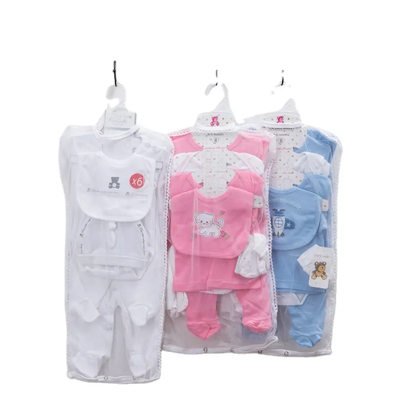 Fuyu Hot Bán Sơ Sinh Yếu Tố Cần Thiết Quần Áo & Phụ Kiện Set 6 Pcs Bé Quần Áo Đặt Layette Bộ Quà Tặng