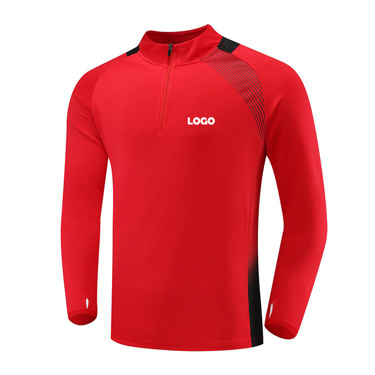 Top de chándal de fútbol rojo