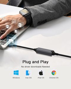 Bộ chia mạng SYONG vỏ nhôm loại C sang RJ45 10/100 Mbps ngoài cho máy tính xách tay - Product Image 2