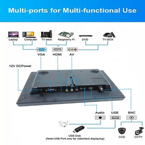 <strong>Lcd</strong> <strong>Monitors</strong> 11.6 Inch Pc <strong>Monitor</strong> 1366*768 Resolution <strong>with</strong> hd Vga Av <strong>Bnc</strong> Tv signal <strong>Input</strong> Led Computer <strong>Monitor</strong>