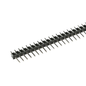 10 pz 40 Pin 1x40 fila singola 2.54 maschio pinza di intestazione del perno fragile per Arduino nero - Product Image 3